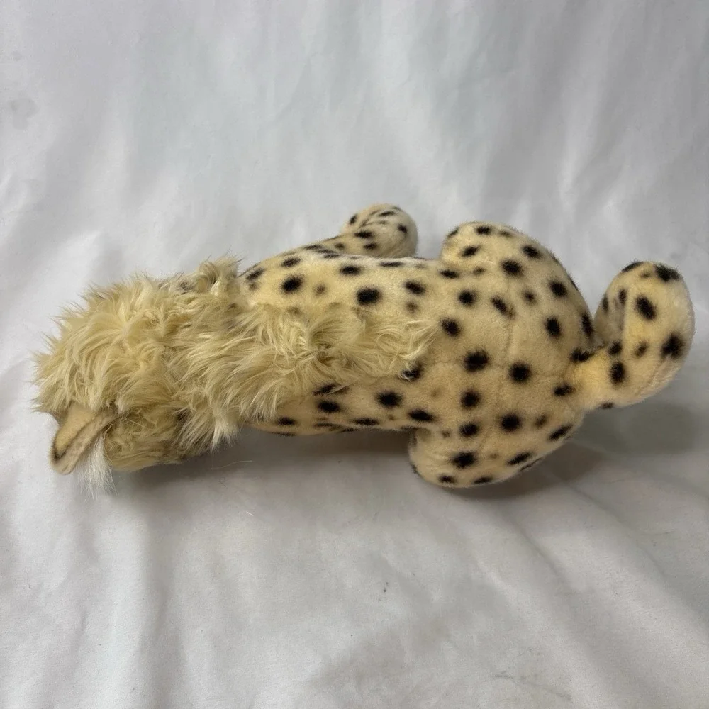 Hansa Sitting Cheetah Cub Plush Stuffed Animal Toy Beige/Black 13